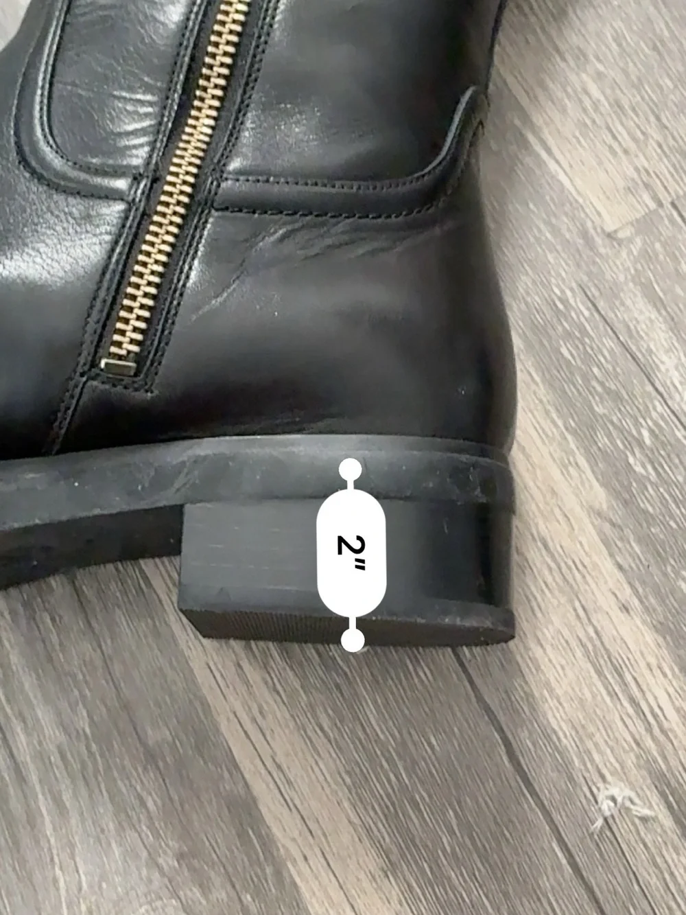 Michael Kors Black Leather MK-Emblem Knee-High Riding Boots